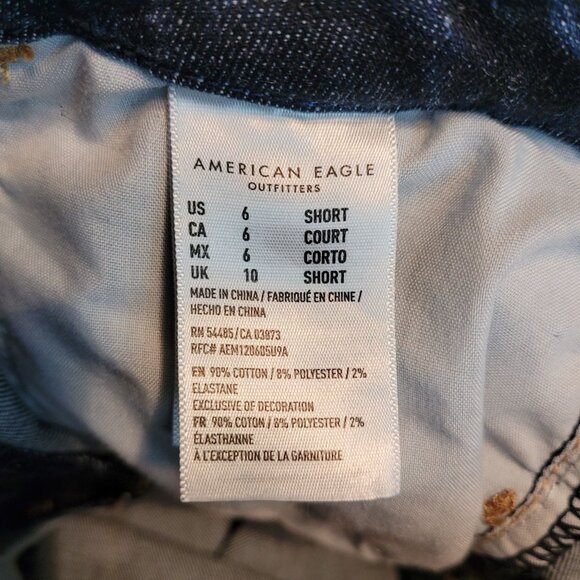 American Eagle Jeans 6 S Jegging Curvy Super Hi Rise Next Level Stretch Dark - Picture 6 of 11